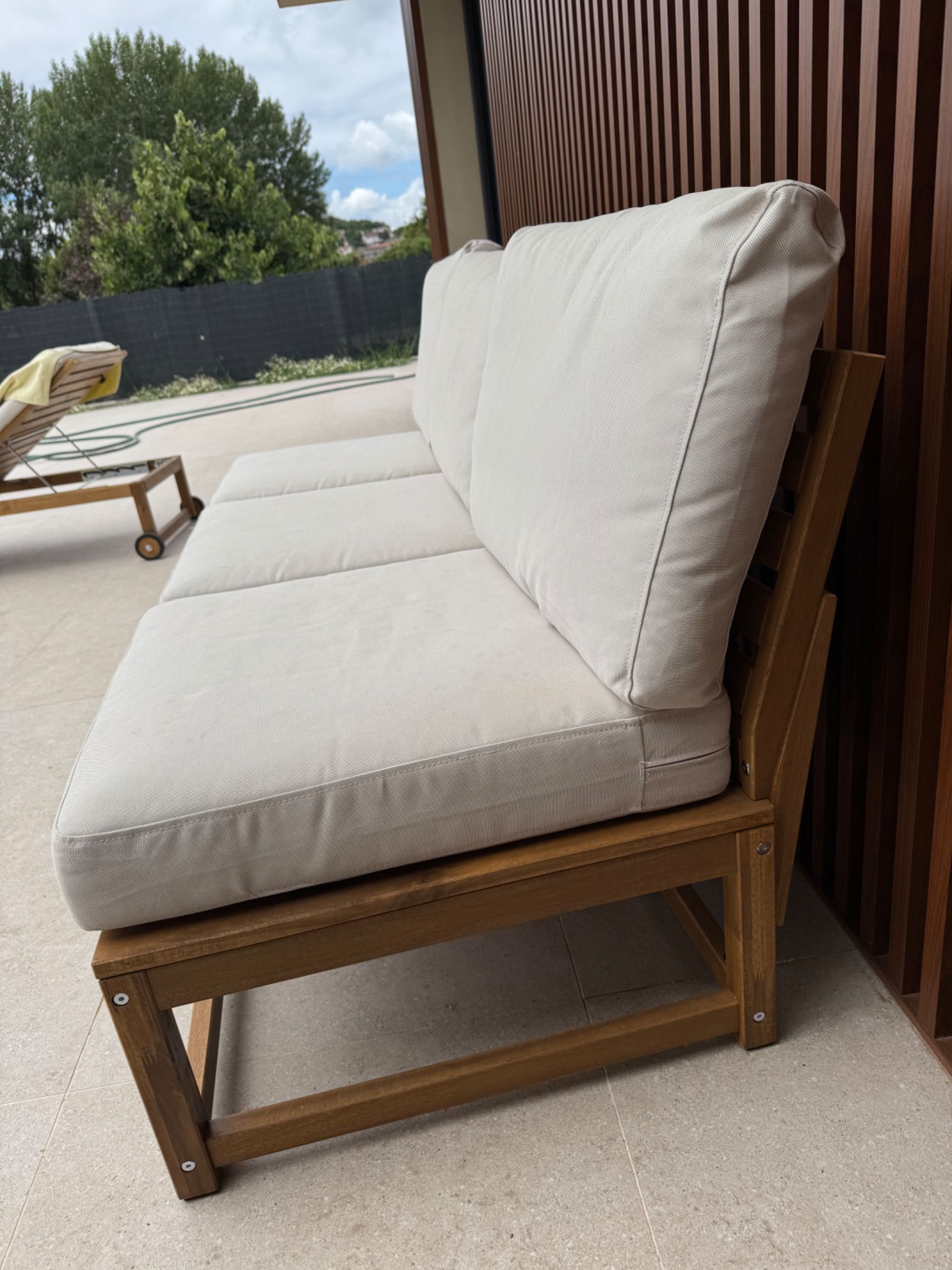 Sofá de exterior como novo- 2 meses de uso (ikea nammaro)