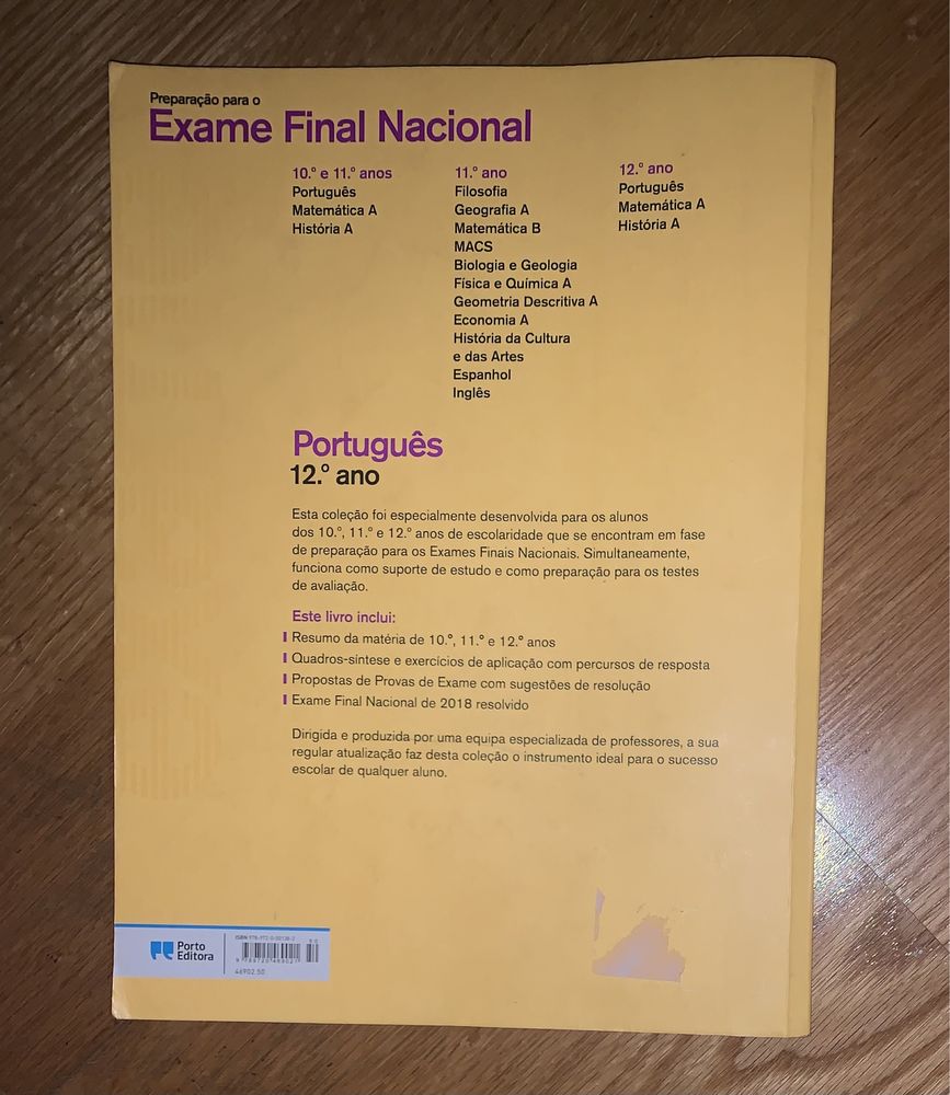 Livro Preparação Exame Final (2019) - Português (12.º Ano)