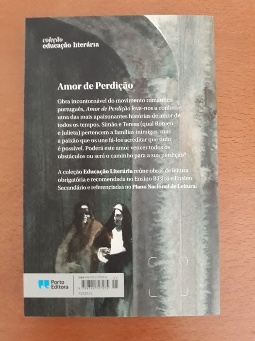 Livro Amor de perdição (Camilo Castelo Branco) NOVO