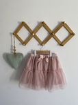 Spódniczka h&m tiulowa drobinki srebrne kokarda 122/128