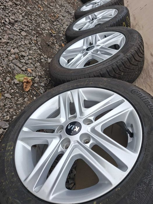 [K101] KOŁA ZIMOWE,ALUFELGI 16'' 5x114,3 ORYGINAŁ KIA+205/55R16.