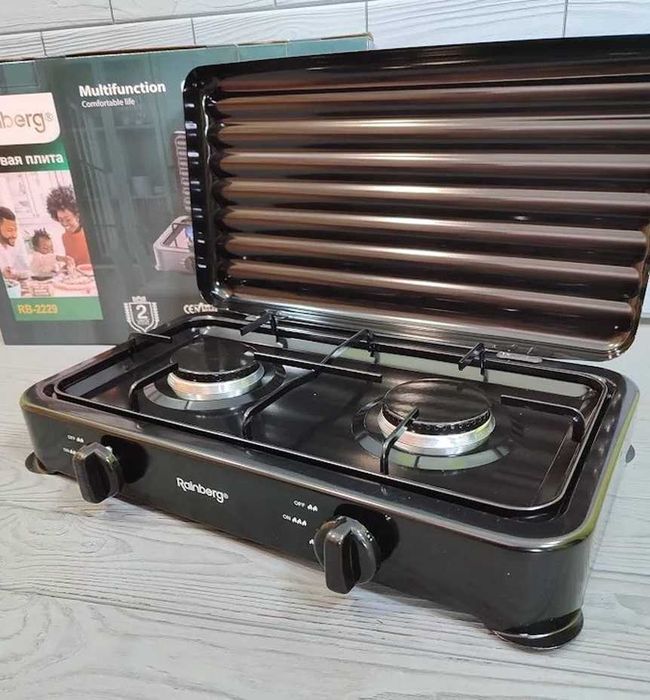 Газова плитка Rainberg RB-2229 нова двоконфорочна