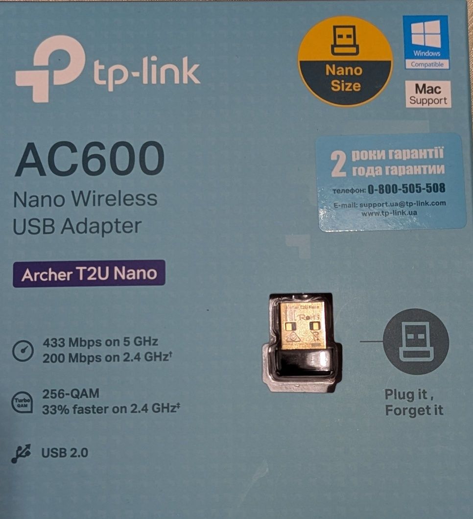 Wi-Fi адаптер TP-LINK Archer T2U Nano