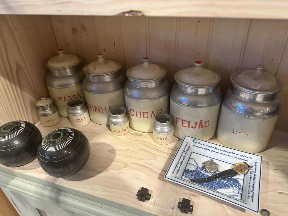 Latas de cozinha antigas em chapa/esmaltadas!