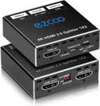 EZCOO Розгалужувач HDMI 1 на 2 сплітер 4K 60Hz масштабування 4K 1080P