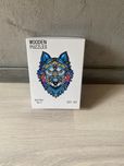 Puzzle drewniane Mystery Wolf wilk A3
