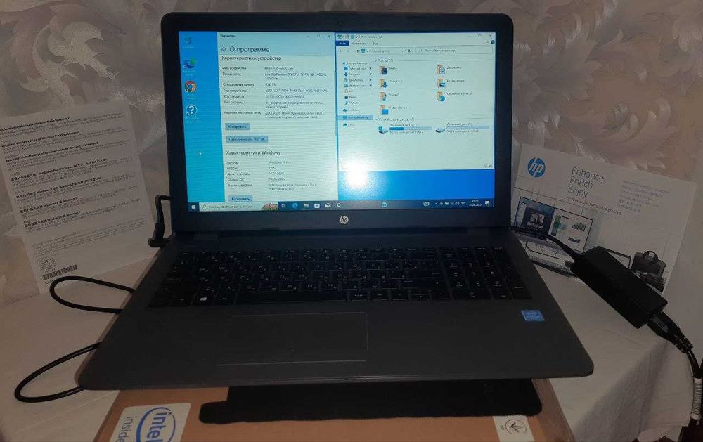 Ноутбук HP 250 G6 15,5 4 GB HDD 500 GB 4-ядерний Intel Pentium N3710