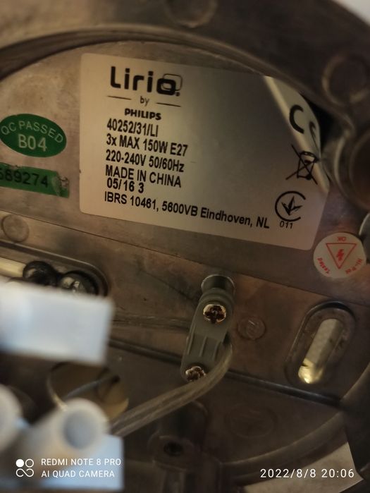 Żyrandol-lampa wiszącą Lirio 40252 Phillips