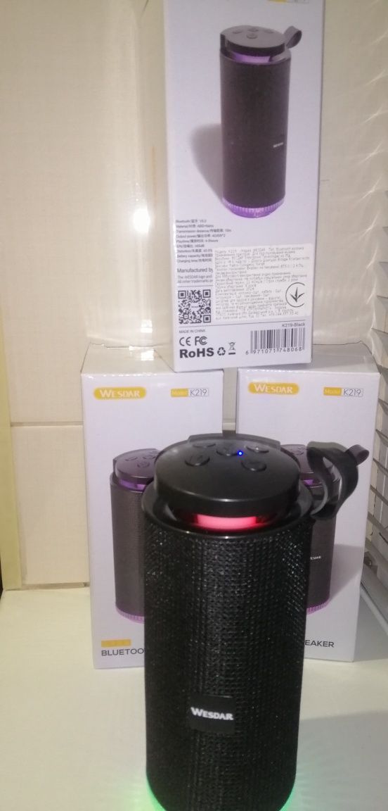 Bluetooth колонка с радио /флешка Wesdar  k219