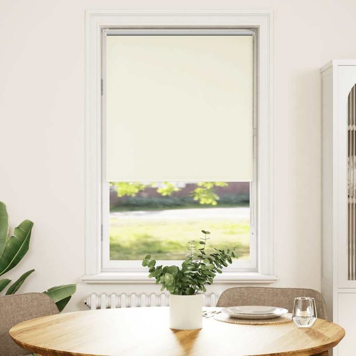 Vidaxl Roleta Zaciemniająca Off White 75X150 Cm Szerokość Tkaniny