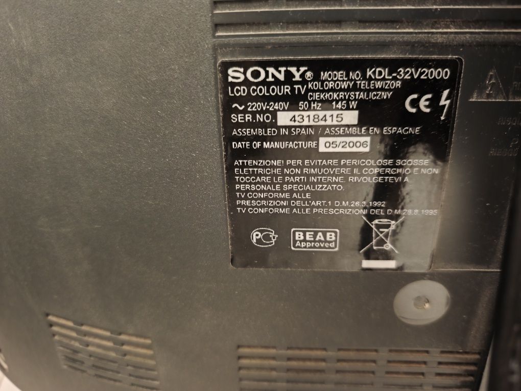 Sony Bravia Plazma 32"