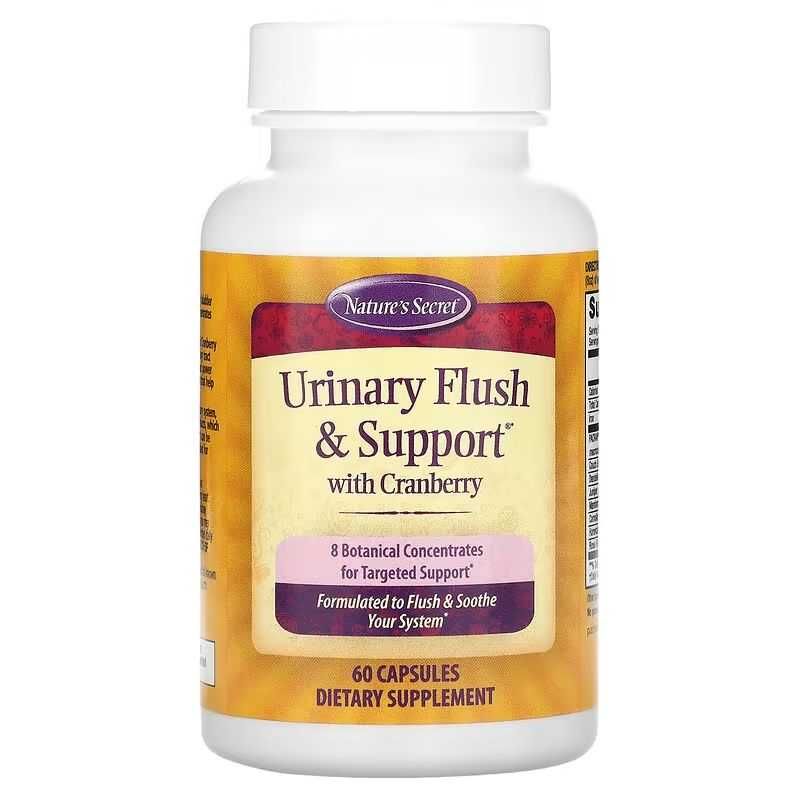 Nature's Secret Urinary Flush & Support мочегонное средство с клюквой