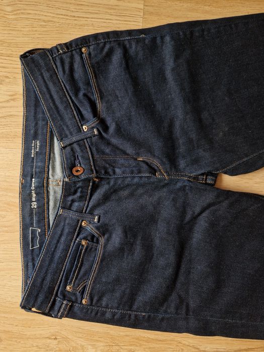 Levi's modern rise straight W29 L30 levisy spodnie dżinsowe jeansowe