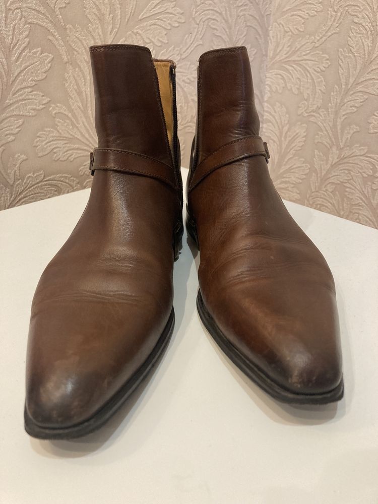 Челси-TLB MALLORCA Boots JODHPUR 513 F Brown - brązowe trzewiki męskie