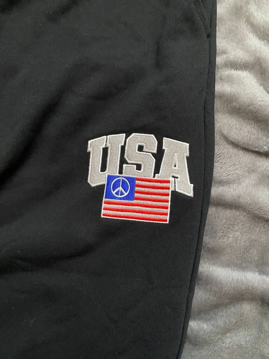 PROJECT G/R Black USA triple sweat pants
