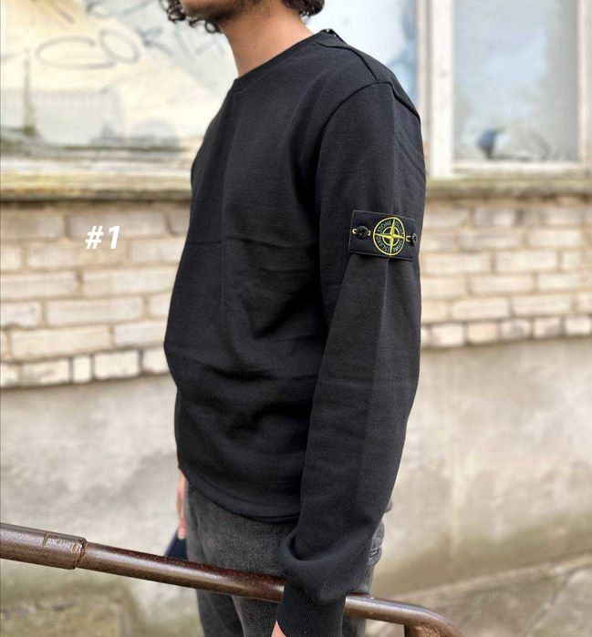 Мужская кофта Стон Айленд - Чоловічий Світшот Stone Island - Cotton