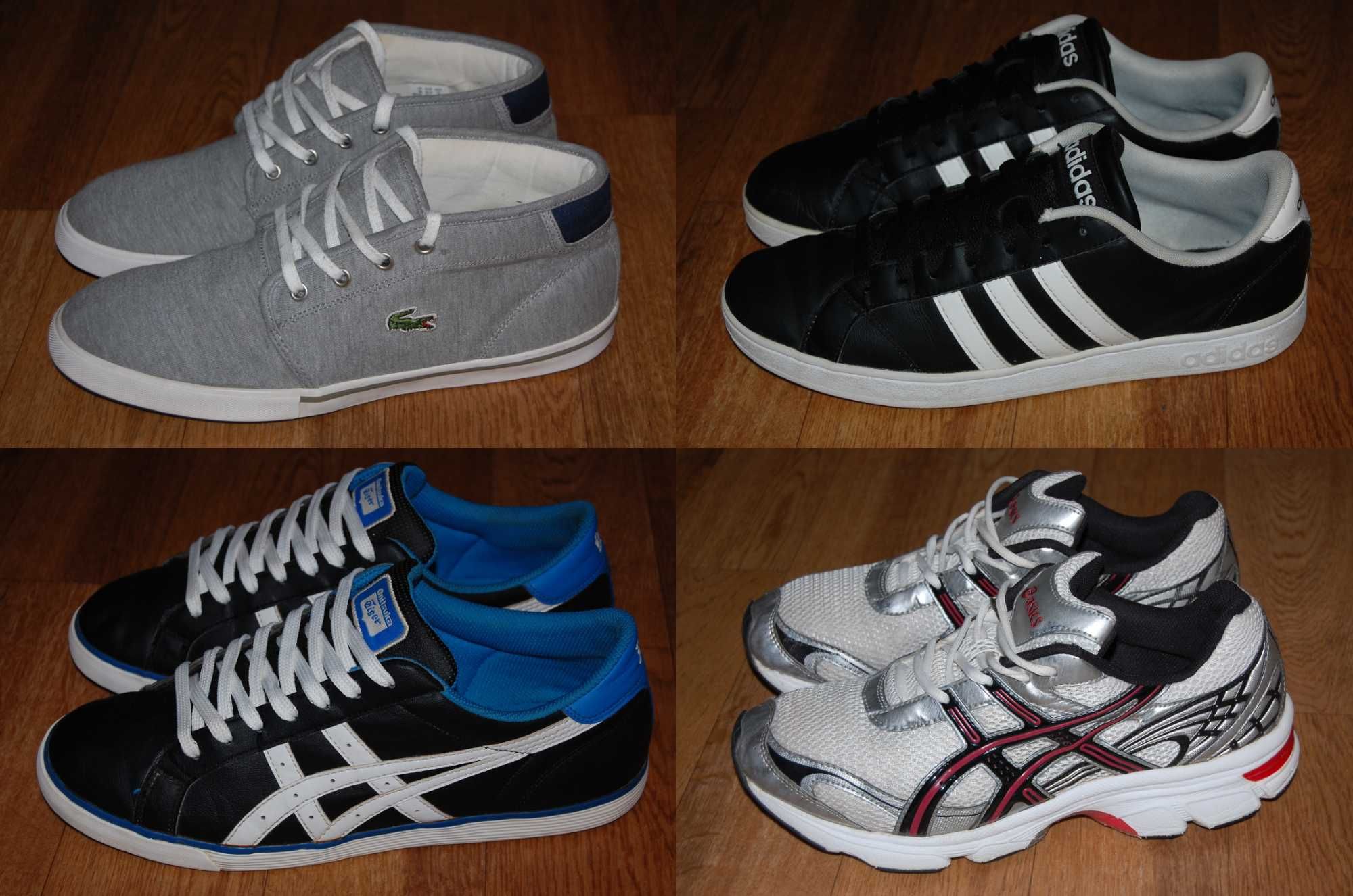 Кроссовки кеды 43 р Lacoste Adidas Neo Asics Tiger Duomax