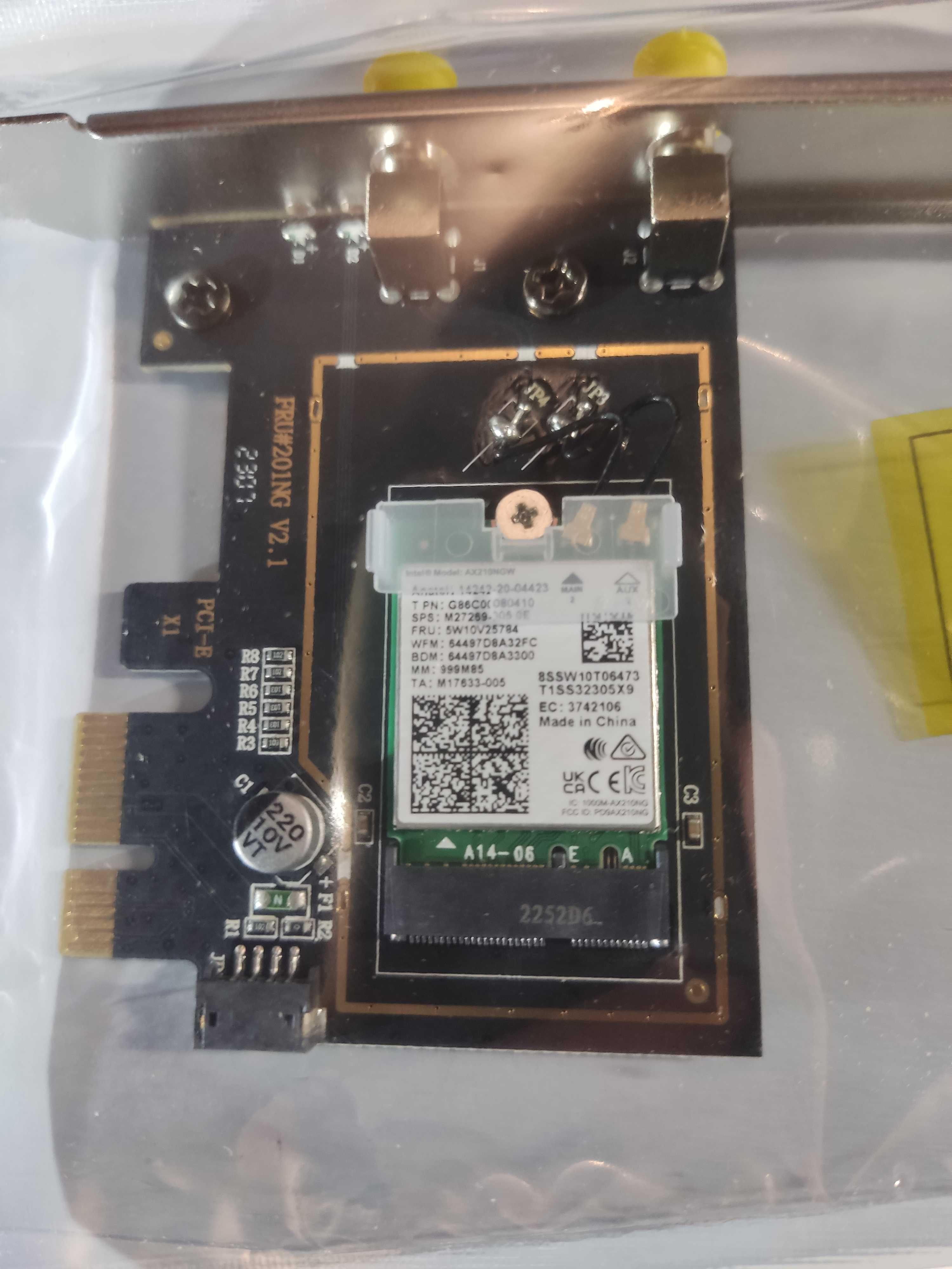 WiFi адаптер FENVI AX210 (модуль intel ax210) Wi-Fi 6E + Bluetooth 5.3