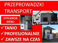 Utylizacja mebli duże przeprowadzki transport Auta z windą tanio