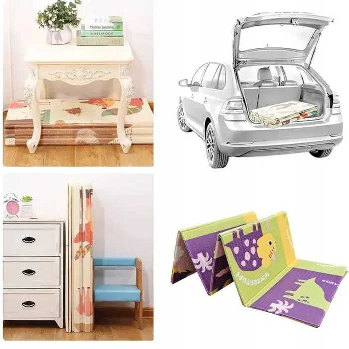 Mata edukacyjna piankowa dwustronna składana 200x150XL dla dzieci duża