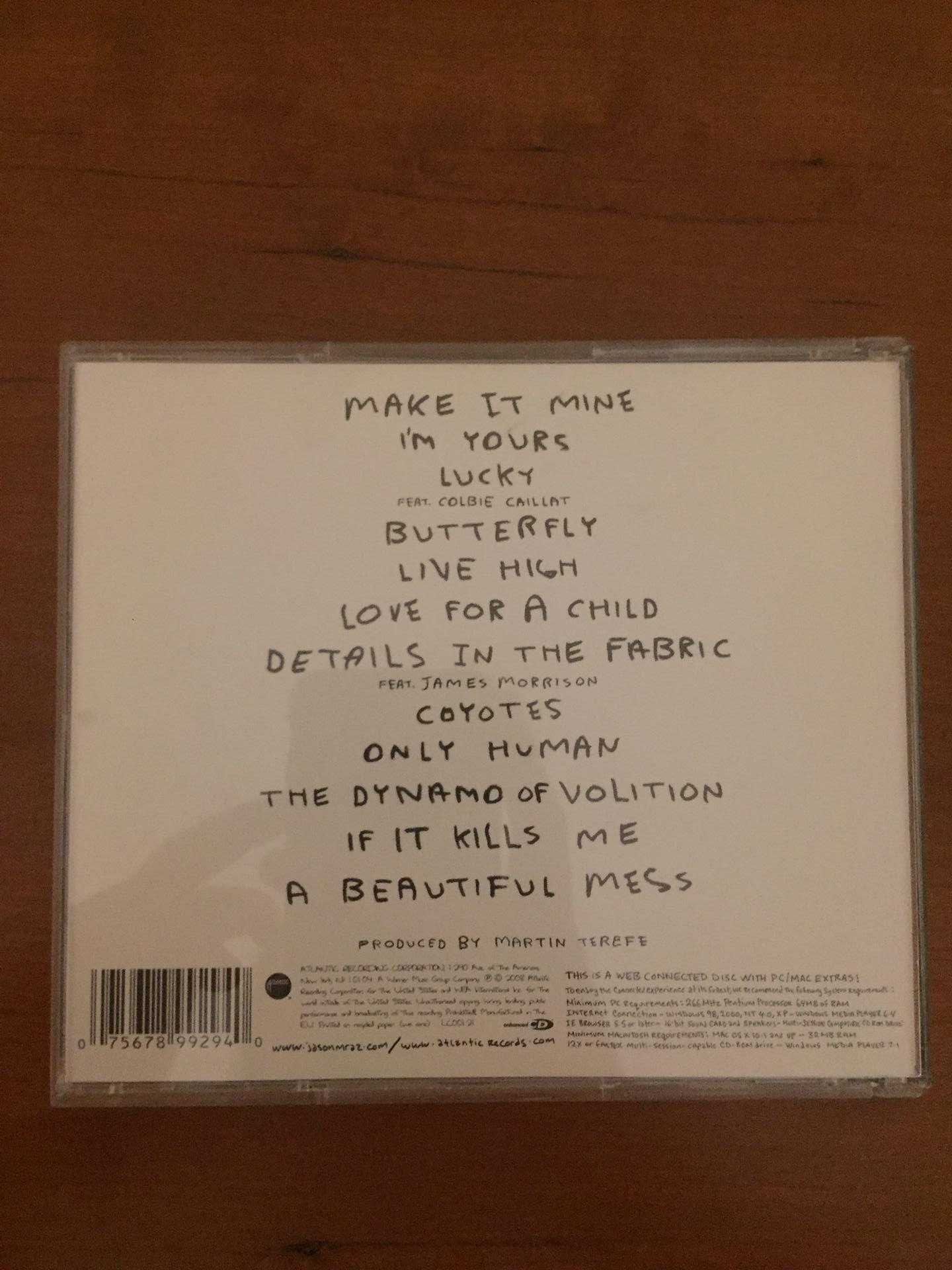 CD -- Jason Mraz