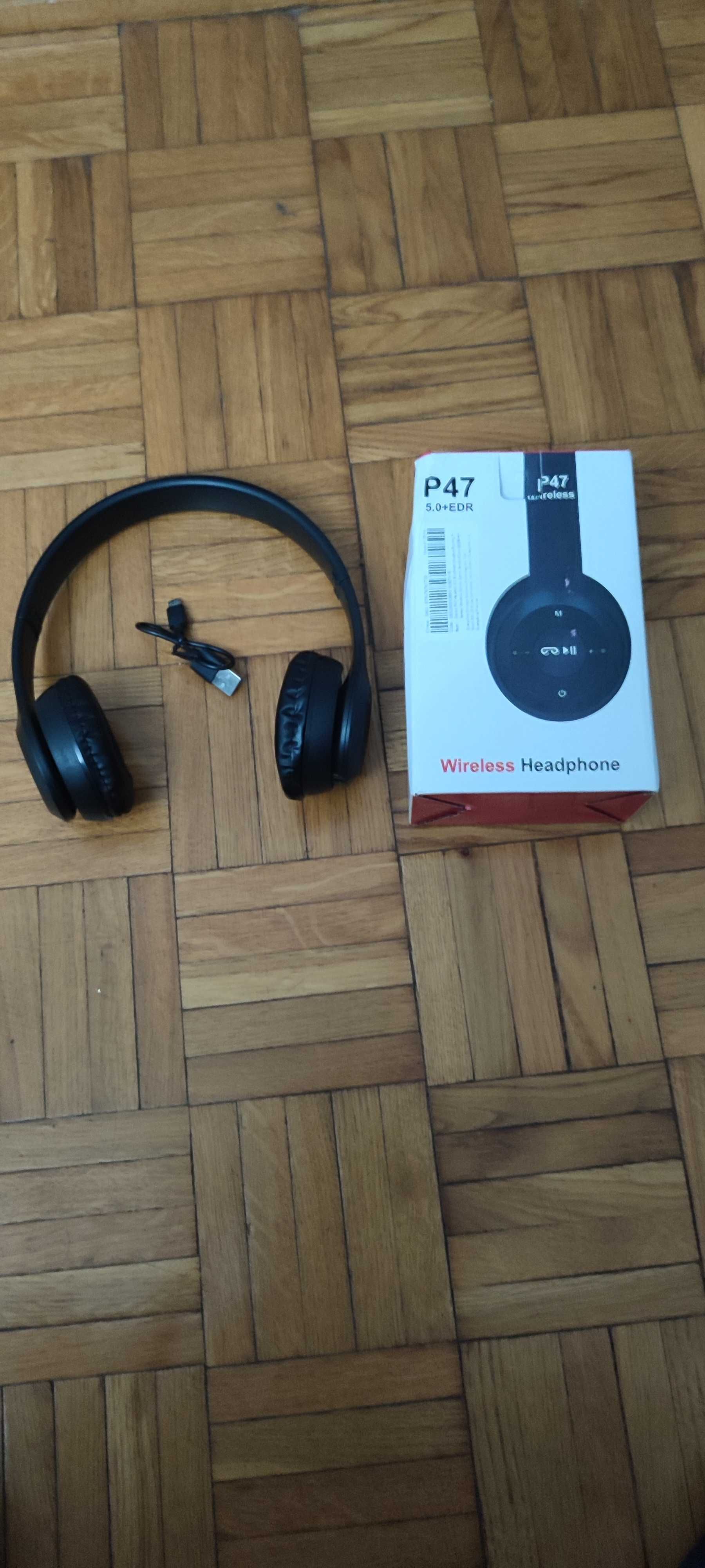 Słuchawki Składane Bezprzewodowe P47 EDR Bluetooth 4.2