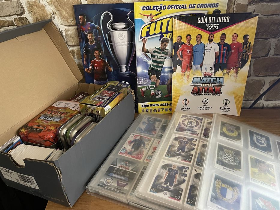 Cartas/cromos de futebol