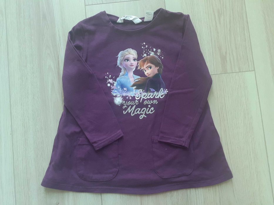 Komplet Kraina Lodu 92 / 98 H&M nowy bez metki tunika i legginsy