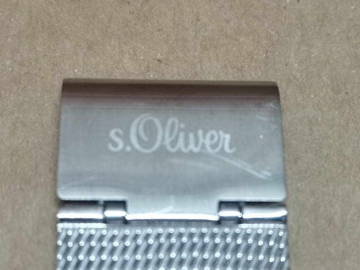 s.Oliver Damski analogowy zegarek kwarcowy z bransoletką ze stali szla