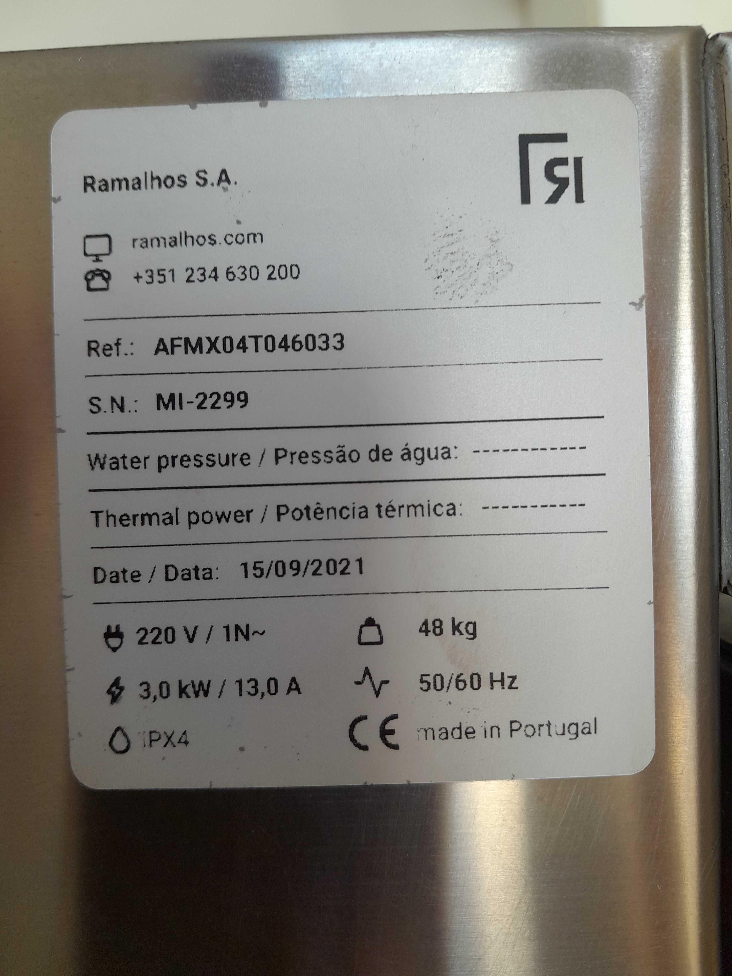 Forno Ramalhos Microram XS + móvel de suporte de tabuleiros