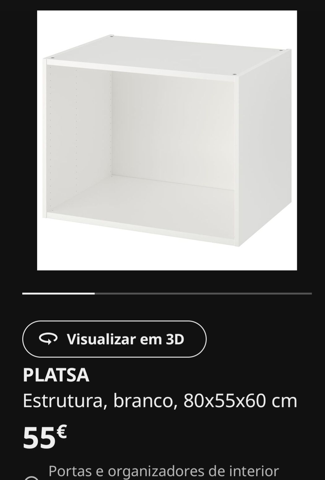 Móvel PLATSA branco