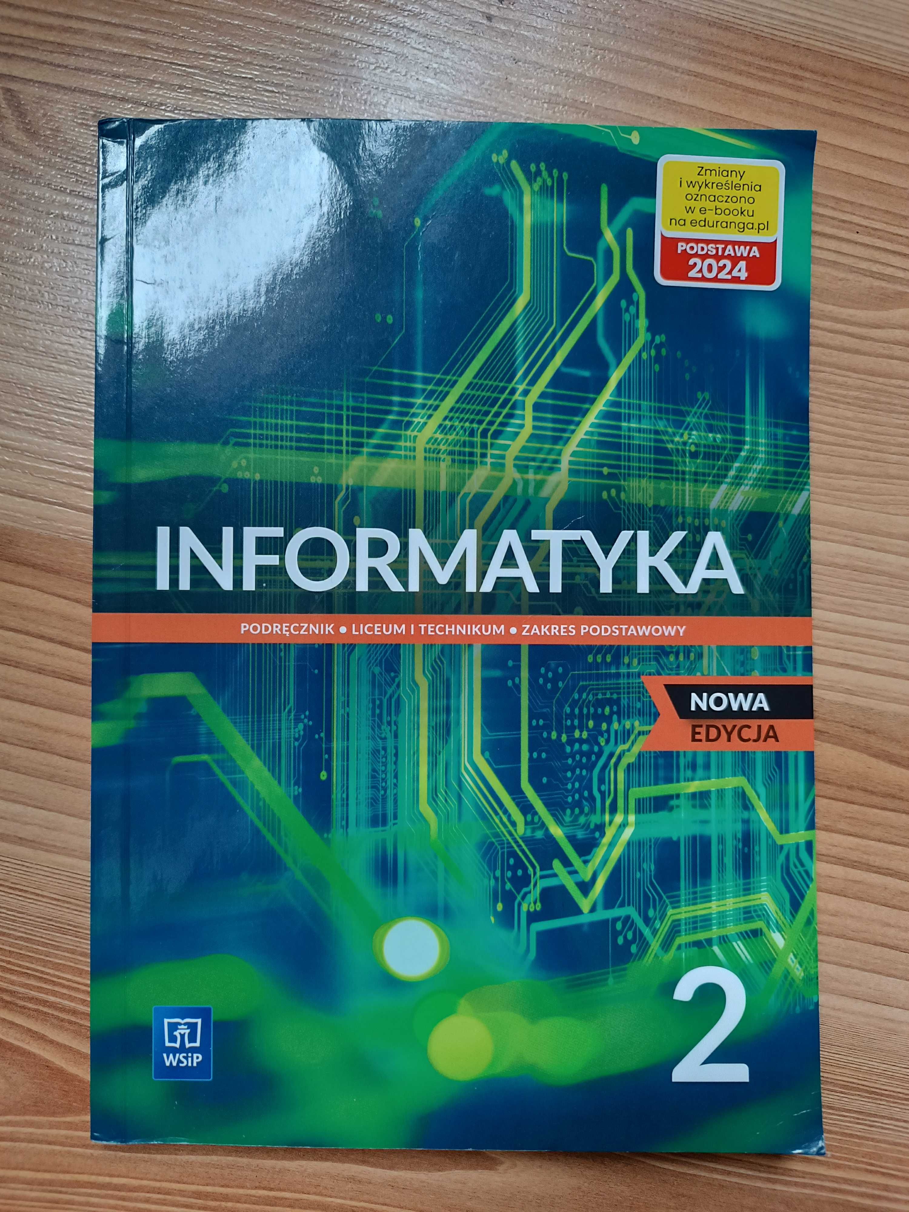 Informatyka. Klasa 2 liceum i technikum. Zakres podstawowy.