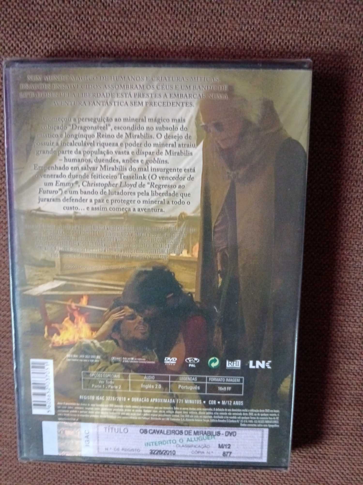 filme dvd original os cavaleiros de mirabilis - selado