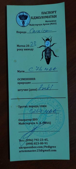 Продам бджолопакети  карніка та бакфаст