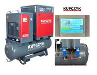 Kompresor Śrubowy 7,5KW 970L/min Zbiornik 500L Osuszacz Filtry Kupczyk