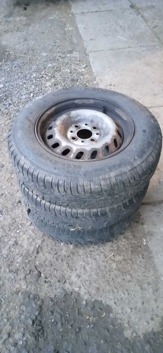 3 koła fiat panda z oponami opony zimowe 155/80 r13