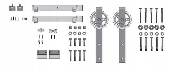 System do drzwi przesuwnych Barn Door LOFT 2m