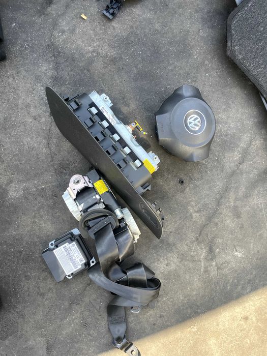 VW POLO V Kompletny zestaw poduszek kierowcy pasażera airbag + pasy