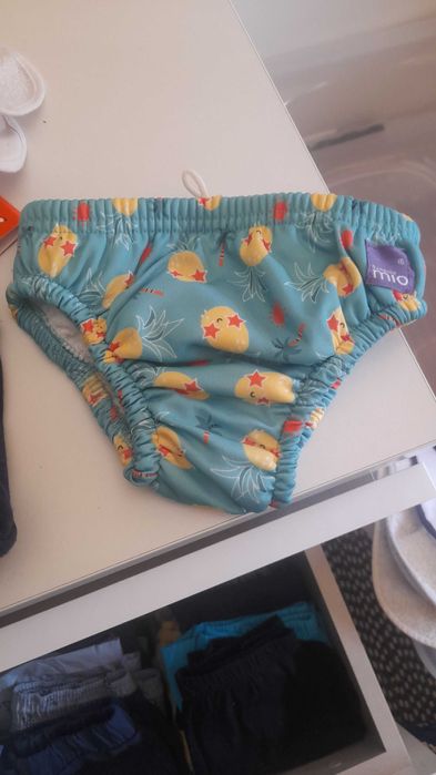 Cueca de banho bebe ate 18 M reutilizavel