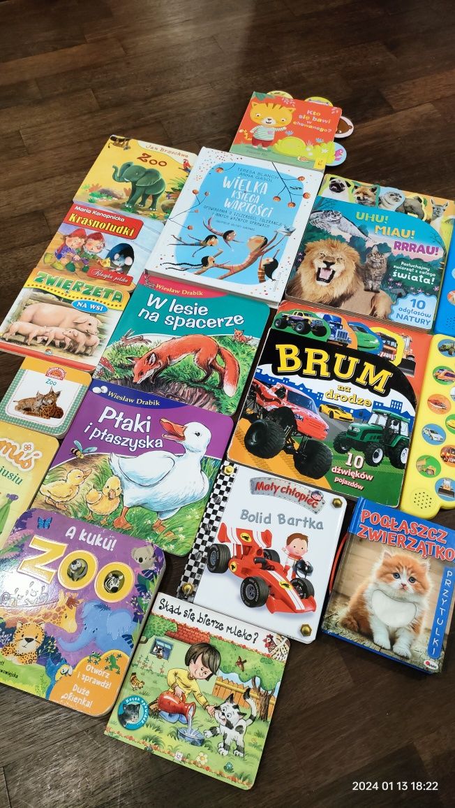 Książeczki dla dzieci grające, ruchome, sensorycze, klasyczne i Wielka