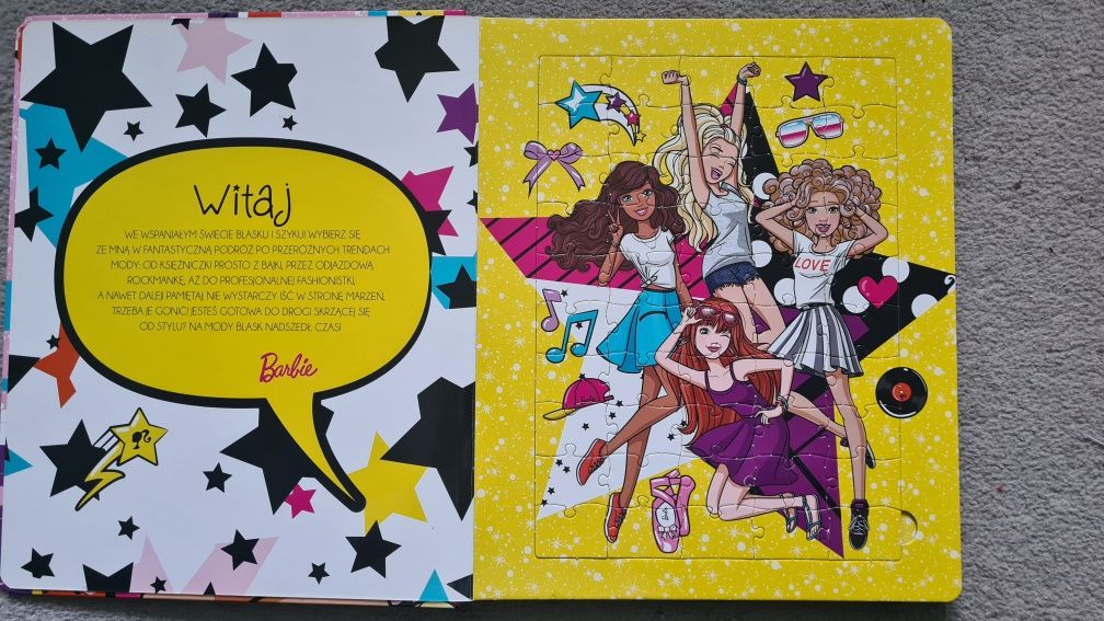 Barbie Wielkie Układanie Puzzle