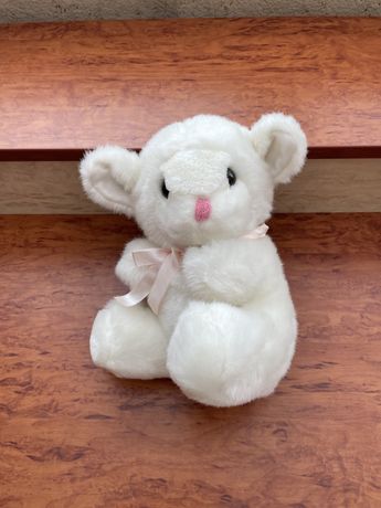 Белый мишка мягкая игрушка