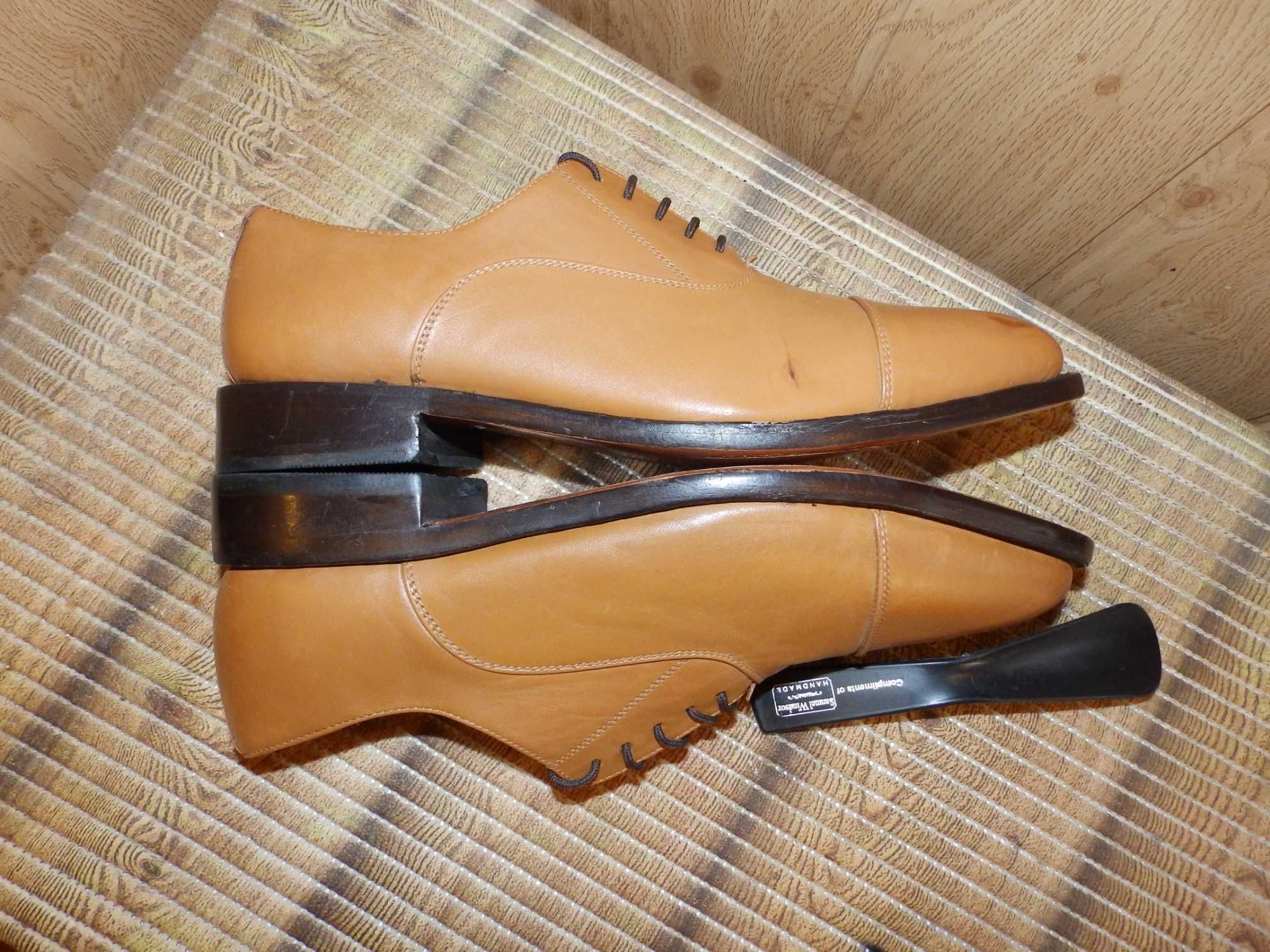 Оксфорды , броги , туфли oxford shoe - tan samuel windsor