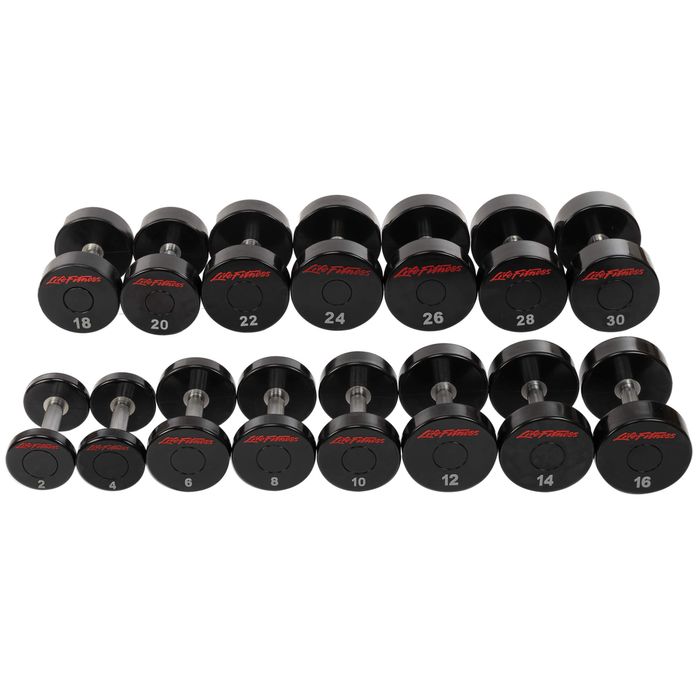 Гантели профессиональные, покрытие полиуретан. Zelart. LIFE FITNESS.