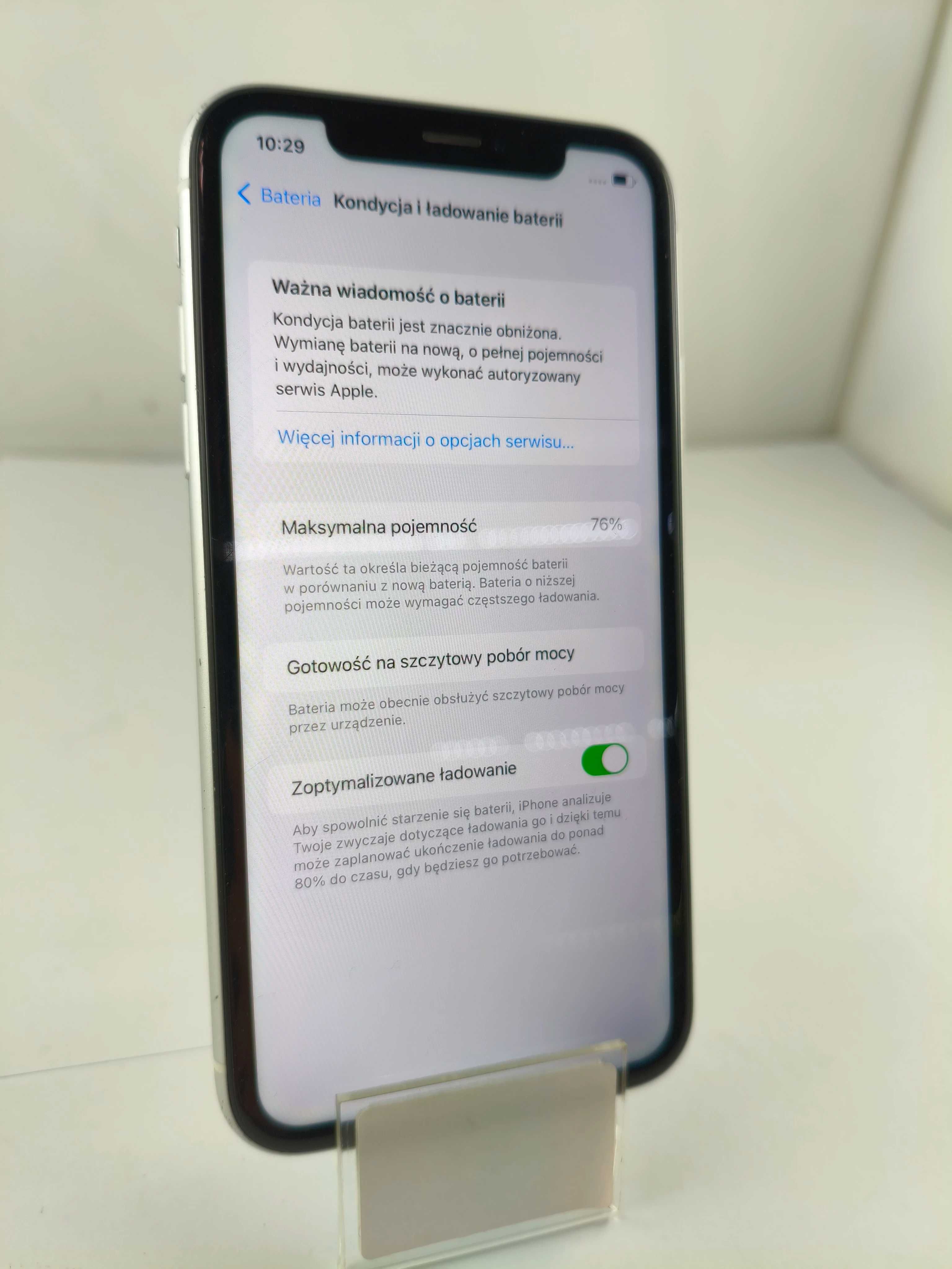 Telefon IPHONE XR 128 GB Bateria 76% OPIS