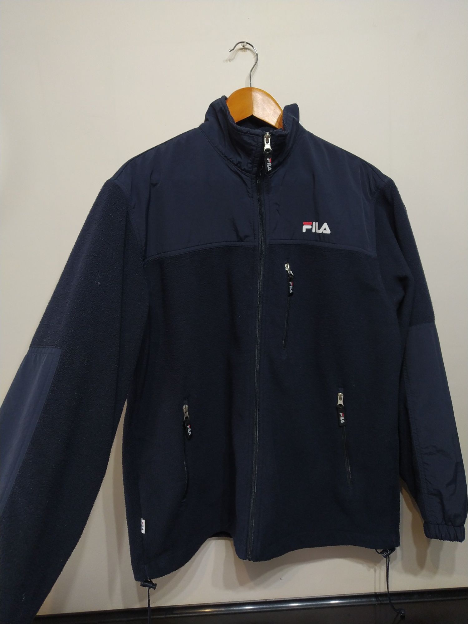 Fila L/XL granatowa bluza polarowa