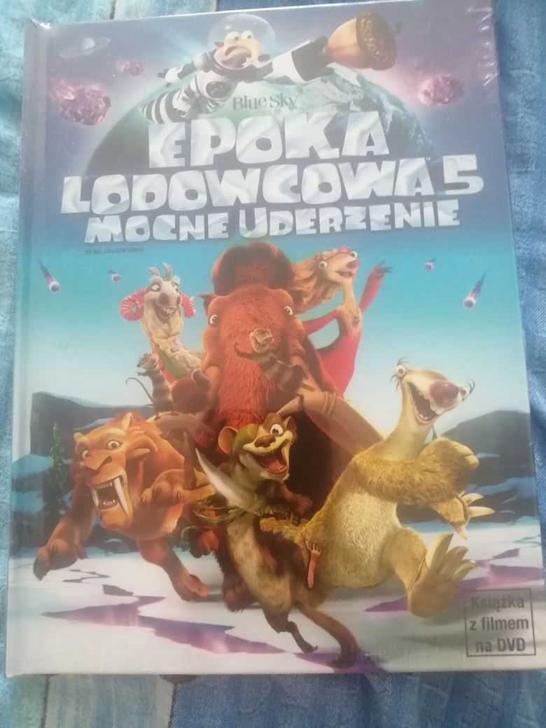 Nowy film bajka epoka lodowcowa 5 mocne uderzenie dvd folia