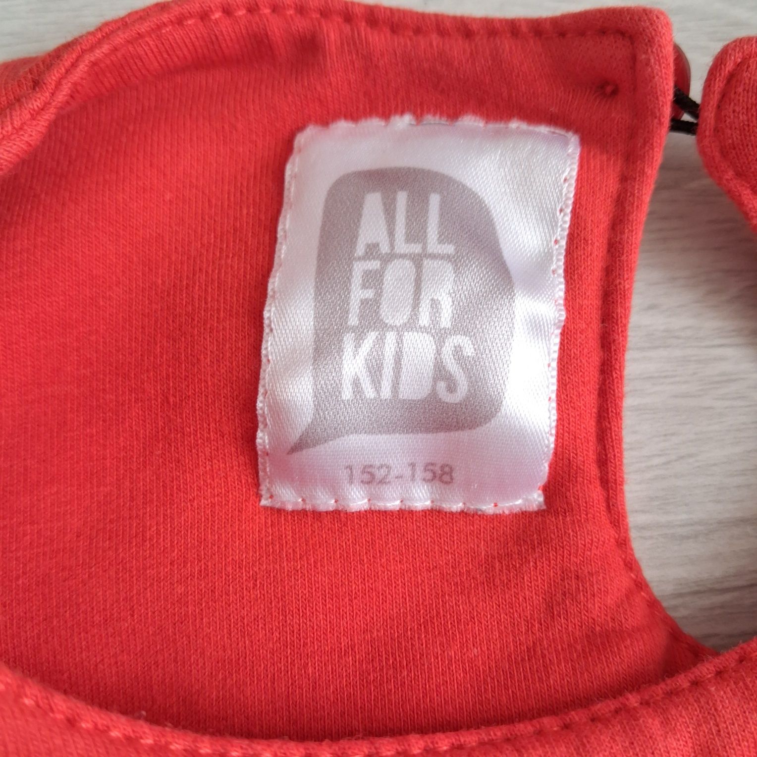 All for Kids śliczna czerwona sukienka dla dziewczynki, rozmiar 152/15