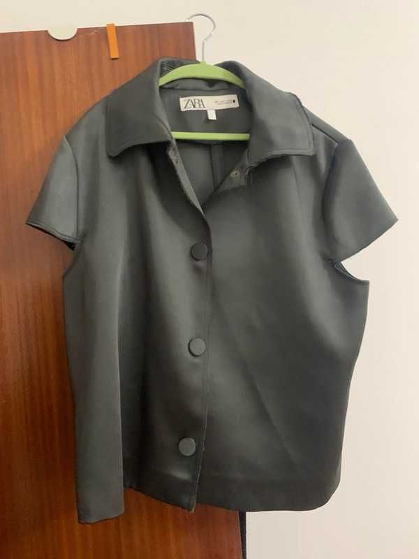 Colete Zara cinzento