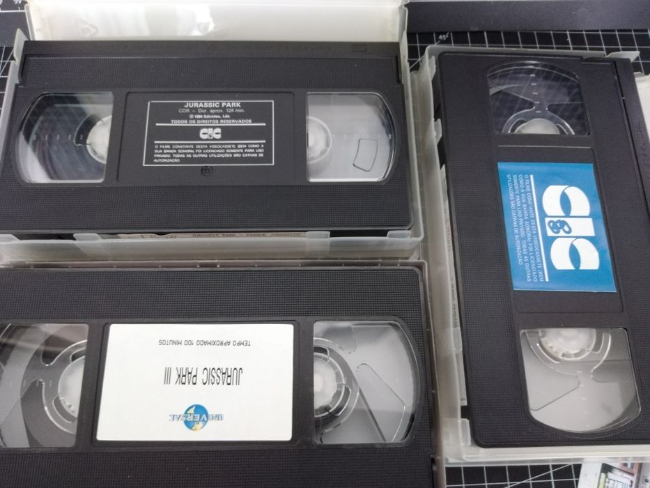 Colecção VHS Jurasdic Park 1, 2 e 3 originais